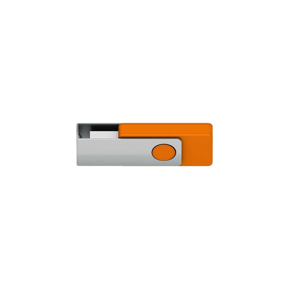 Klio-Eterna - Twista high gloss Mc USB 3.0 - USB-Speicher mit drehbarem Schutzbügelhellorange