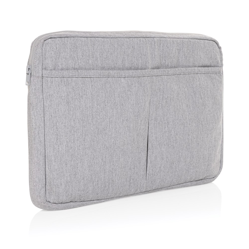 Laluka AWARE™ 15,6" Laptoptasche aus recycelter Baumwolle - grau (± PMS Grey)