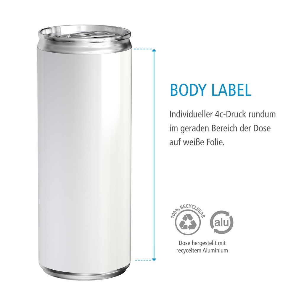 Energy Drink, Body Label (Pfandfrei, Export)