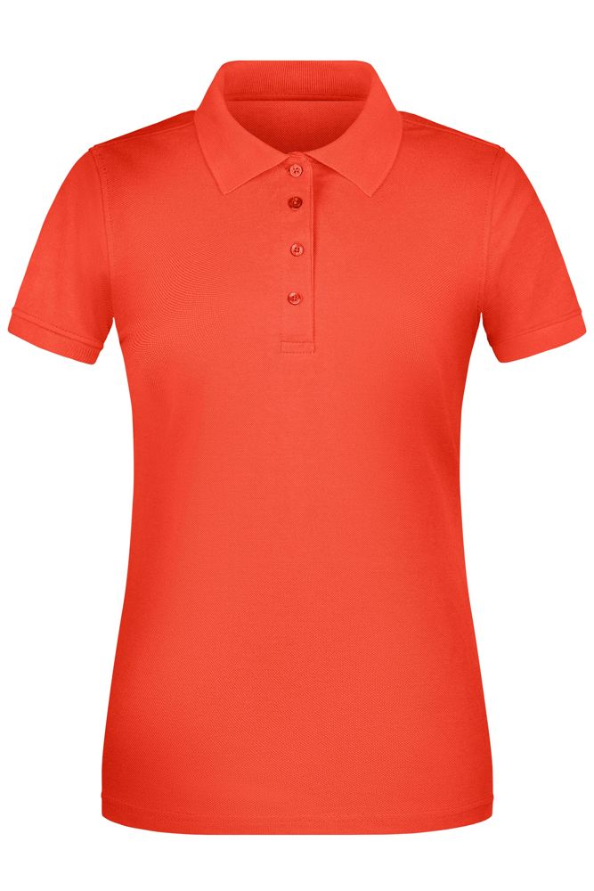 Ladies' ORGANIC Workwear Polo   OCS Blended - Spicy-orange (ca. Pantone 485 C)