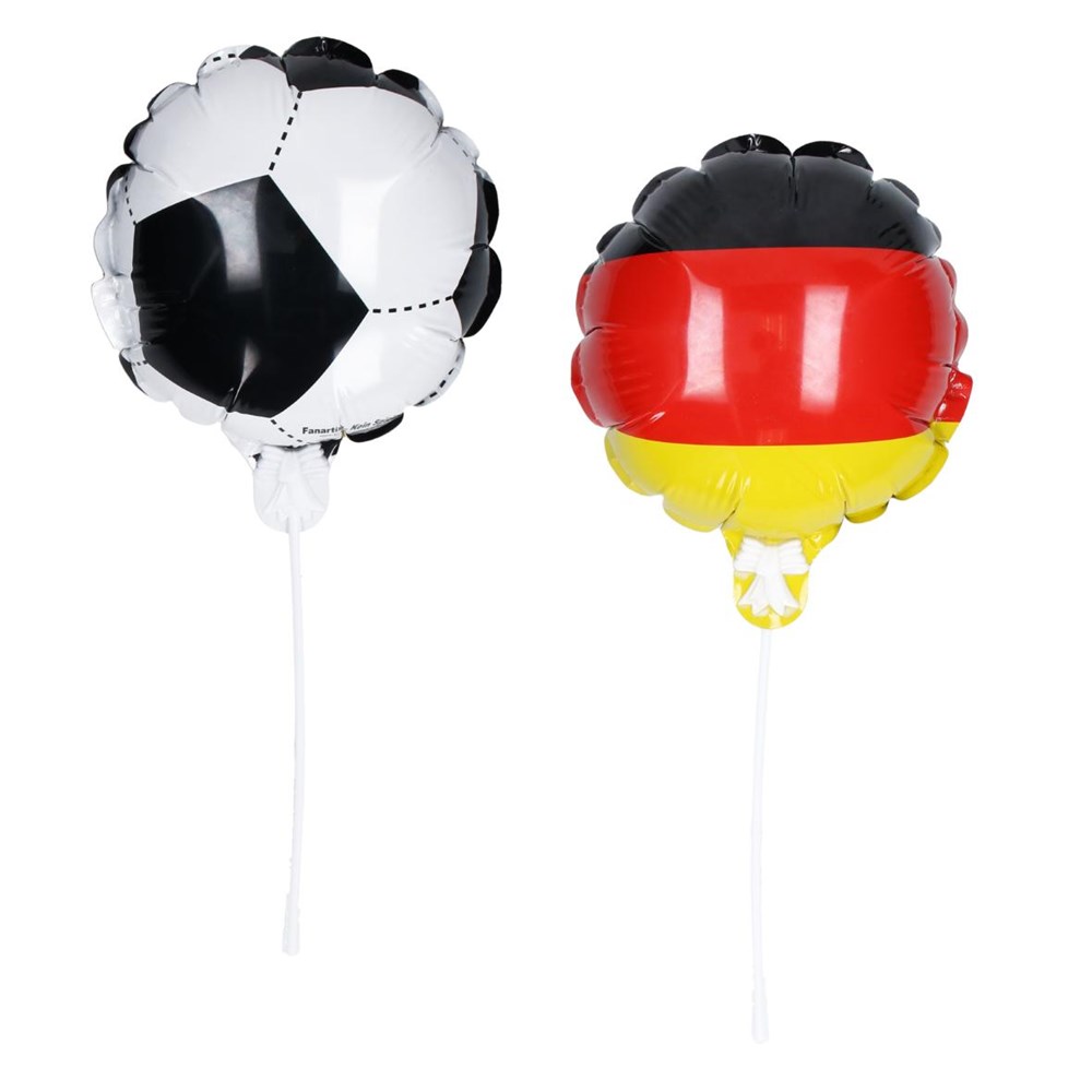 Luftballon, selbstaufblasend "Soccer" Deutschland, klein
