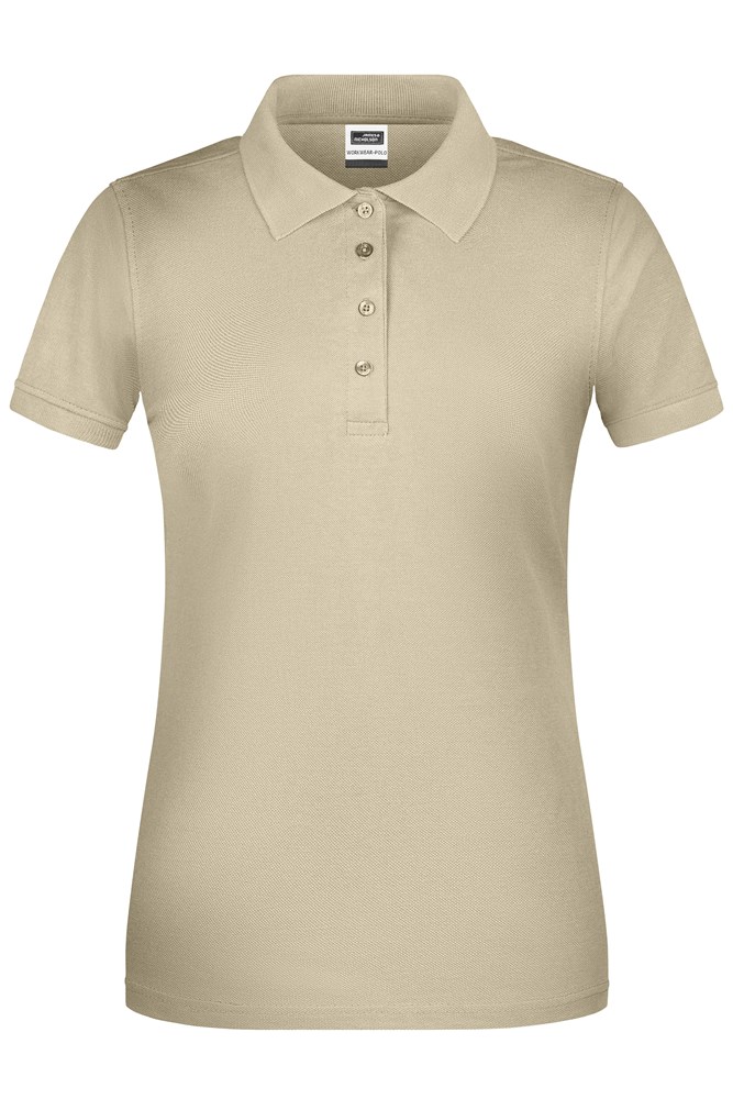 Ladies' ORGANIC Workwear Polo   OCS Blended - Stone (ca. Pantone 7501C)