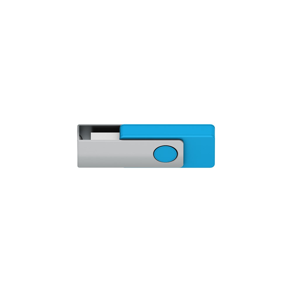 Klio-Eterna - Twista high gloss Mc USB 2.0 - USB-Speicher mit drehbarem Schutzbügelcyan