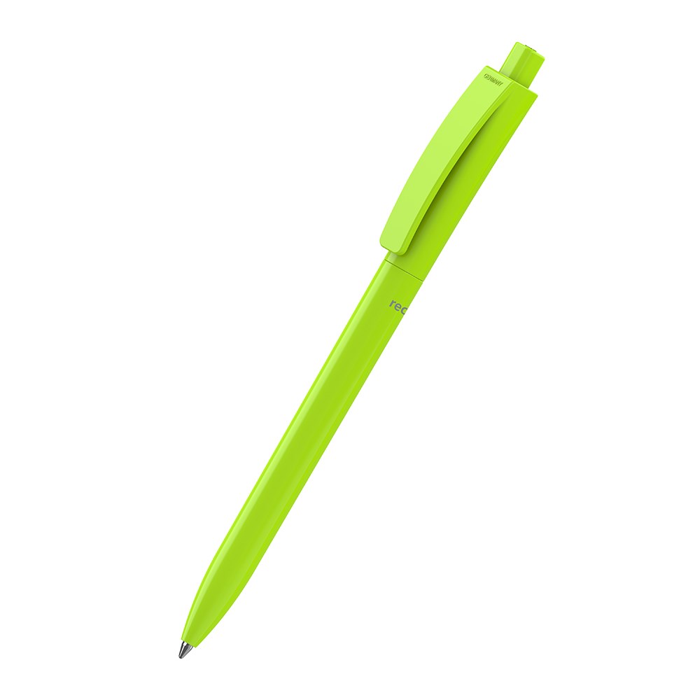 Klio-Eterna - Qube recycling - Retractable ballpoint penlight green