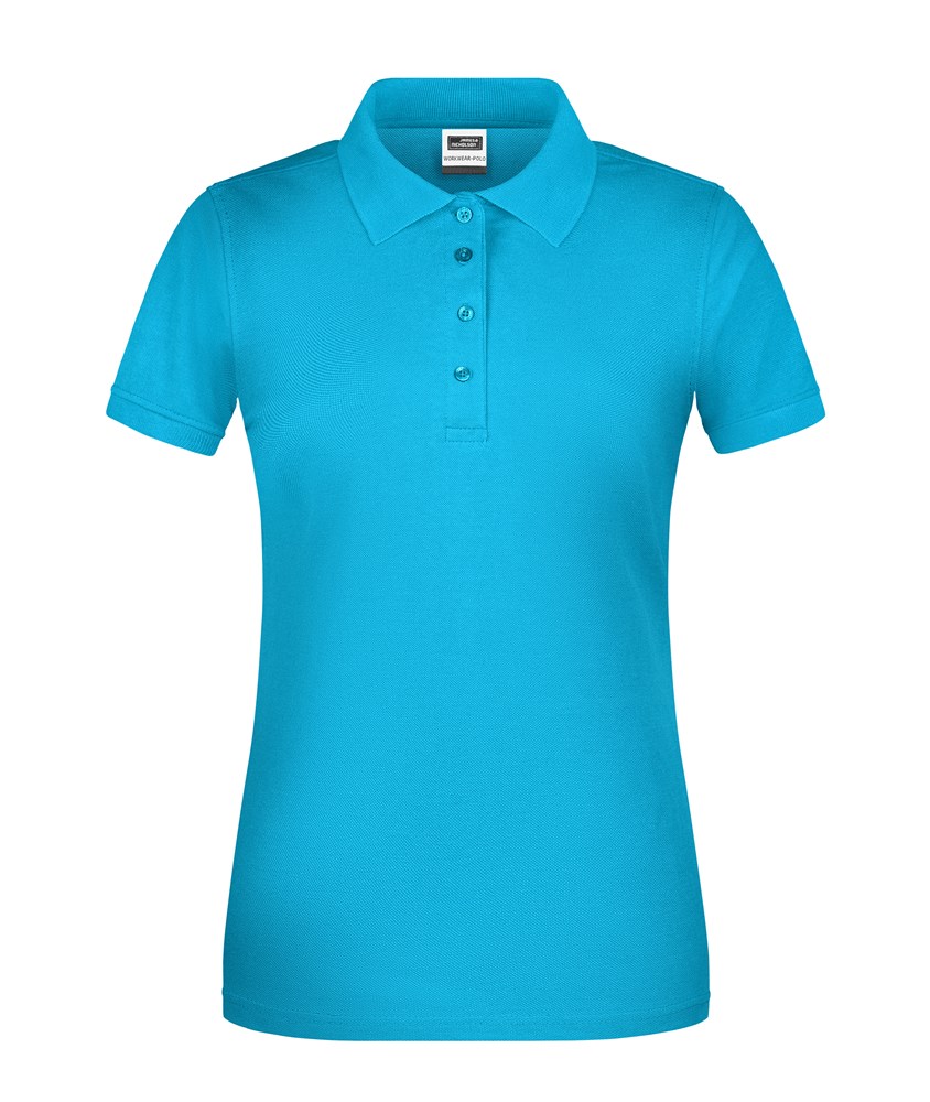 Ladies' ORGANIC Workwear Polo   OCS Blended - Turquoise (ca. Pantone 312C)