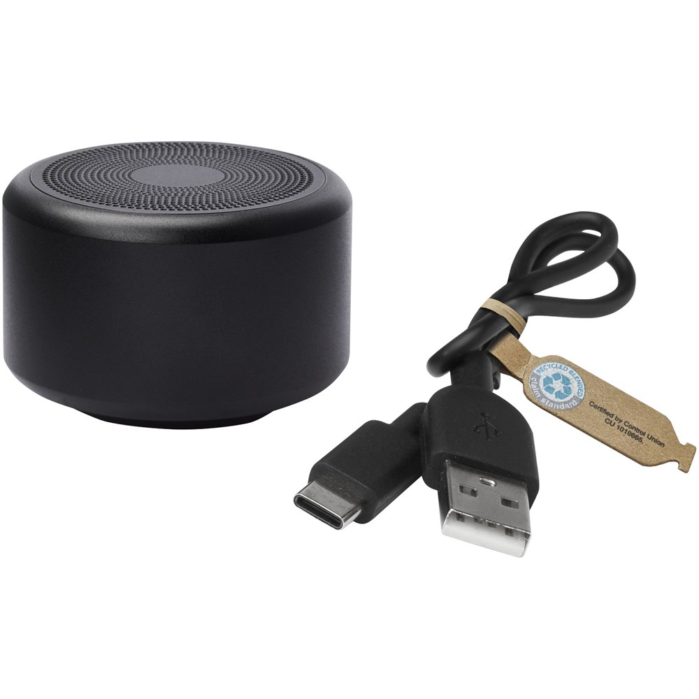 Rise 3 W Mini-Bluetooth®-Lautsprecher aus recyceltem RCS Aluminium 