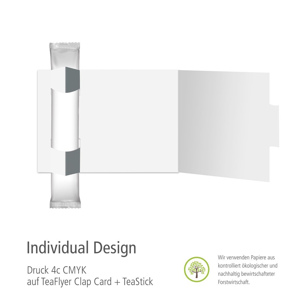ClapCard inkl. 1 TeaStick "Individ. Design"