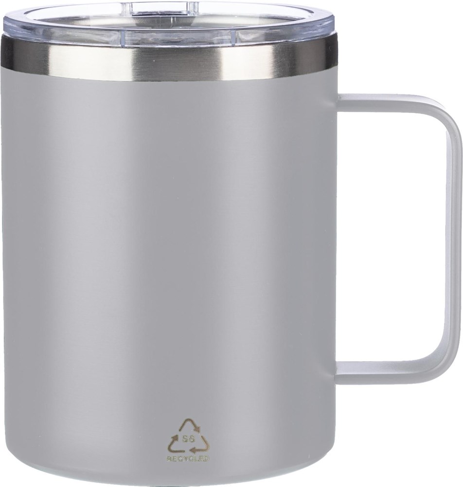 Doppelwandiger Thermobecher Renate | Recycelt | 300 ml - Grau