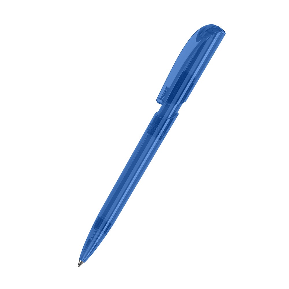 Klio-Eterna - Push transparent - Druckkugelschreiberblau transparent
