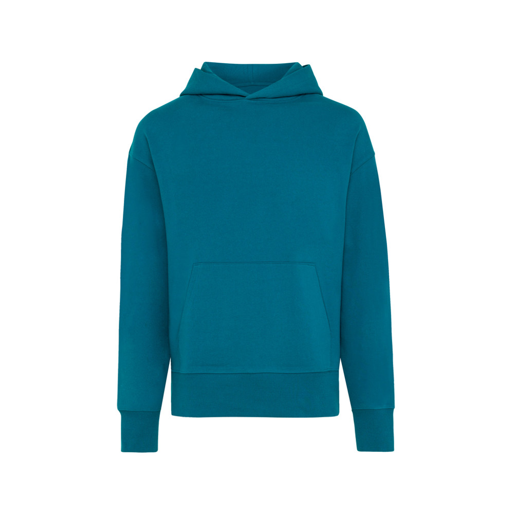IQONIQ Yoho Relax-Hoodie aus recycelter Baumwolle - dark teal (± PMS 19-4540 TCX)