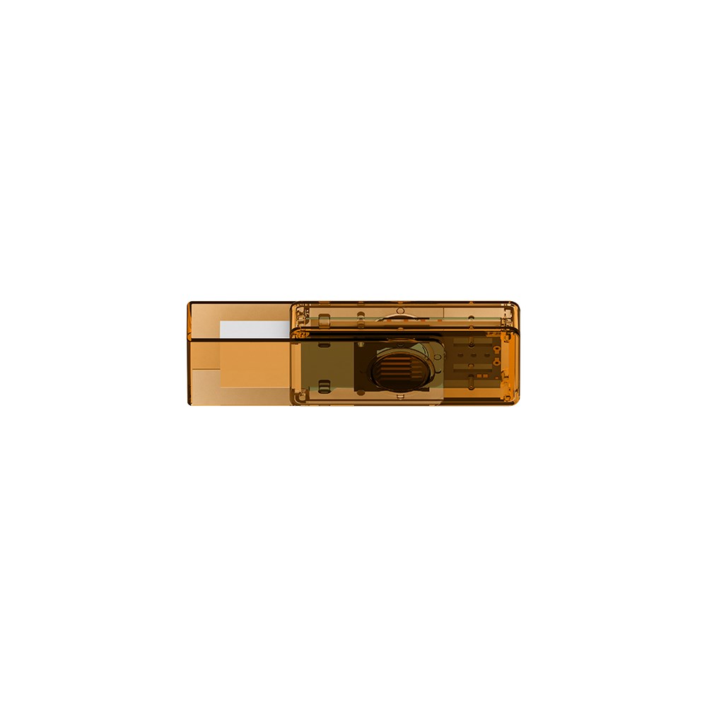 Klio-Eterna - Twista transparent USB 2.0 - USB-Speicher mit drehbarem Schutzbügelorange transparent