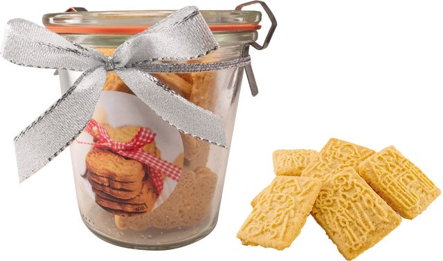Bocal Biscuits aux Épices, incl. marquage en quadri