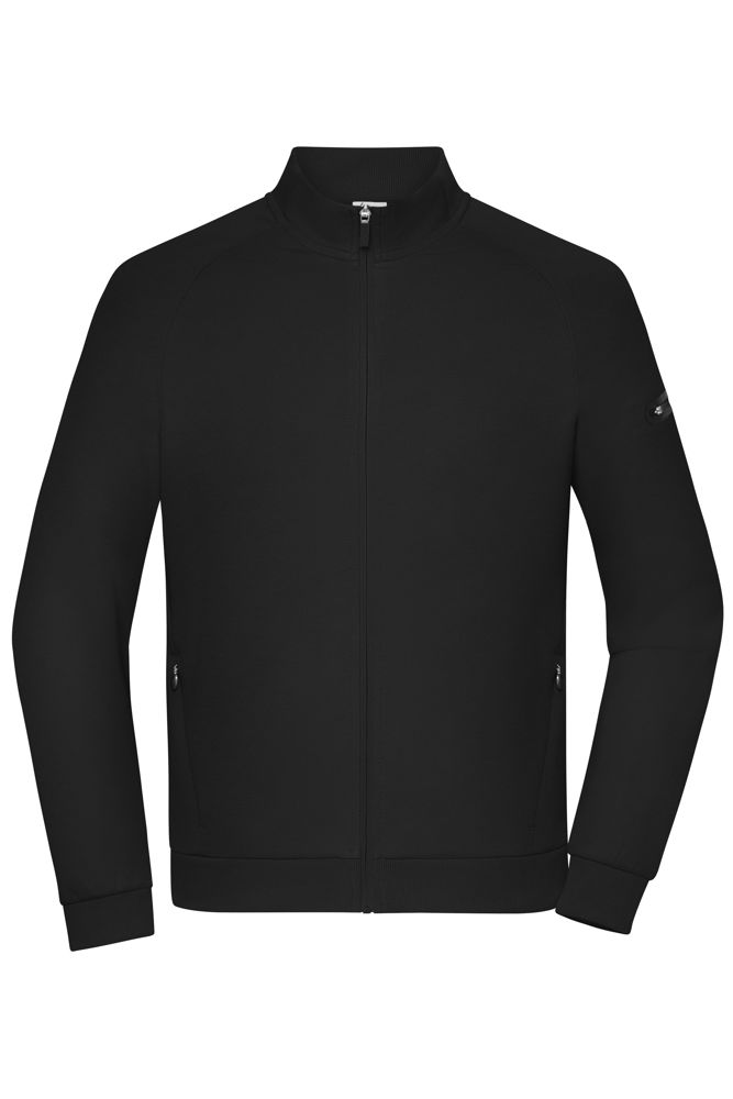 Men's Zip Jacket Interlock  OCS Blended & RCS - Black (ca. Pantone blackC)