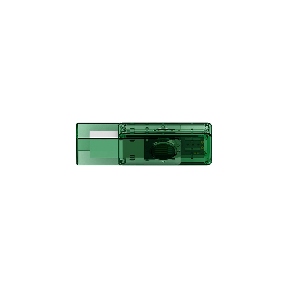 Klio-Eterna - Twista transparent USB 2.0 - USB-Speicher mit drehbarem Schutzbügelgrün transparent