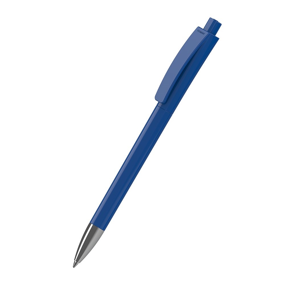 Klio-Eterna - Qube high gloss Mn - Retractable ballpoint penmedium blue
