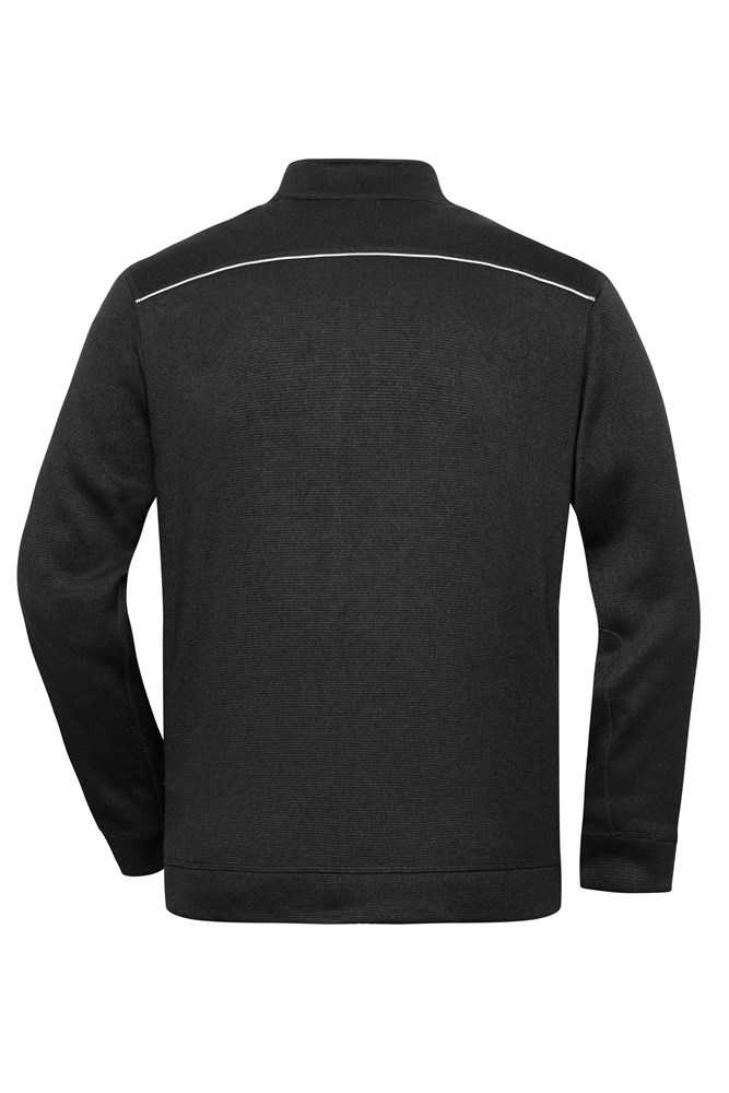 Men's Knitted Workwear Fleece Jacket - SOLID -