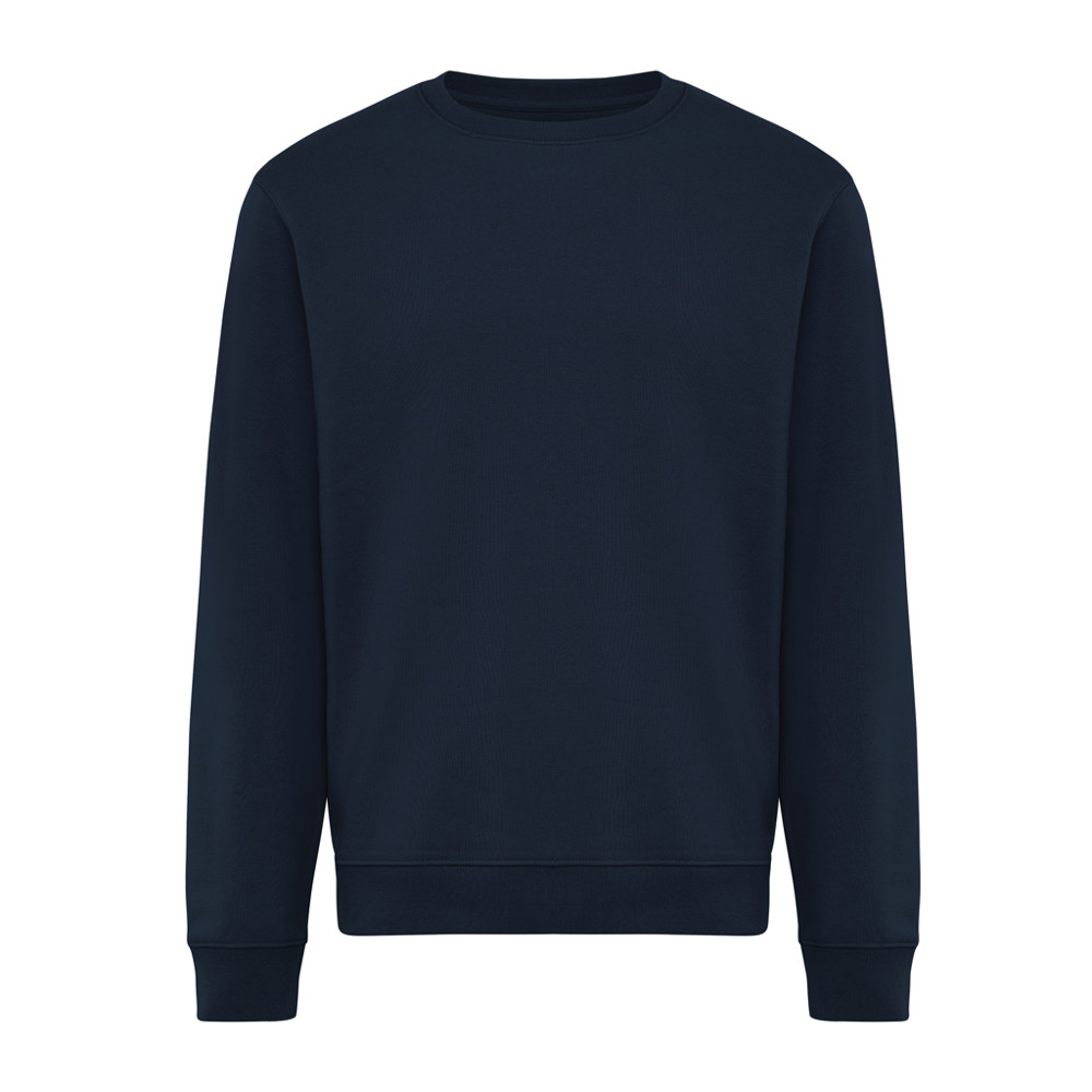 IQONIQ Torla Rundhals-Pullover aus recycelter Baumwolle - navy blau (± PMS 19-3923TCX)