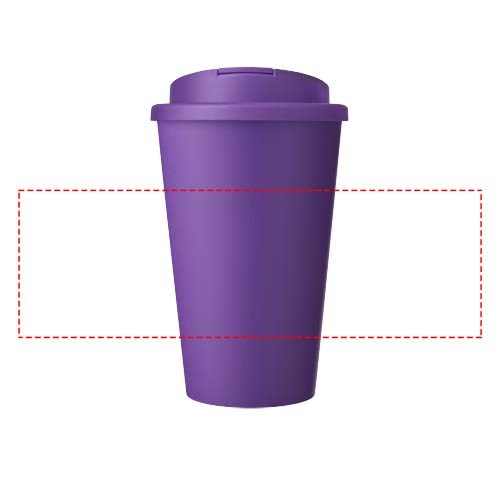 Americano® Eco 350 ml recycelter Becher mit auslaufsicherem Deckel