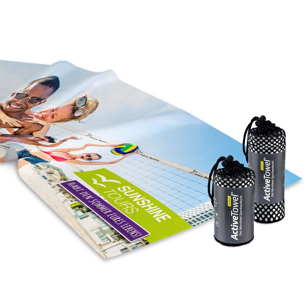 ActiveTowel® Sports 180x70 cm mit Standard-Papierbanderole, All-Inclusive-Paket