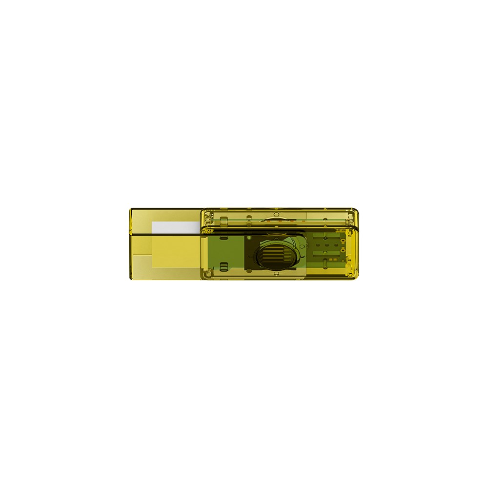 Klio-Eterna - Twista transparent USB 3.0 - USB-Speicher mit drehbarem Schutzbügelgelb transparent