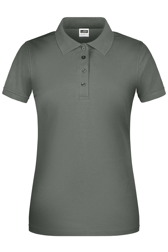 Ladies' ORGANIC Workwear Polo   OCS Blended - Dark-grey (ca. Pantone 7538C)