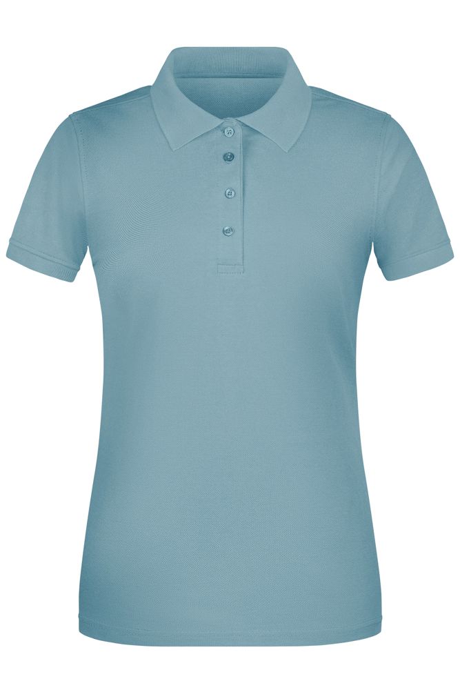 Ladies' ORGANIC Workwear Polo   OCS Blended - Steel-blue (ca. Pantone 7462C)