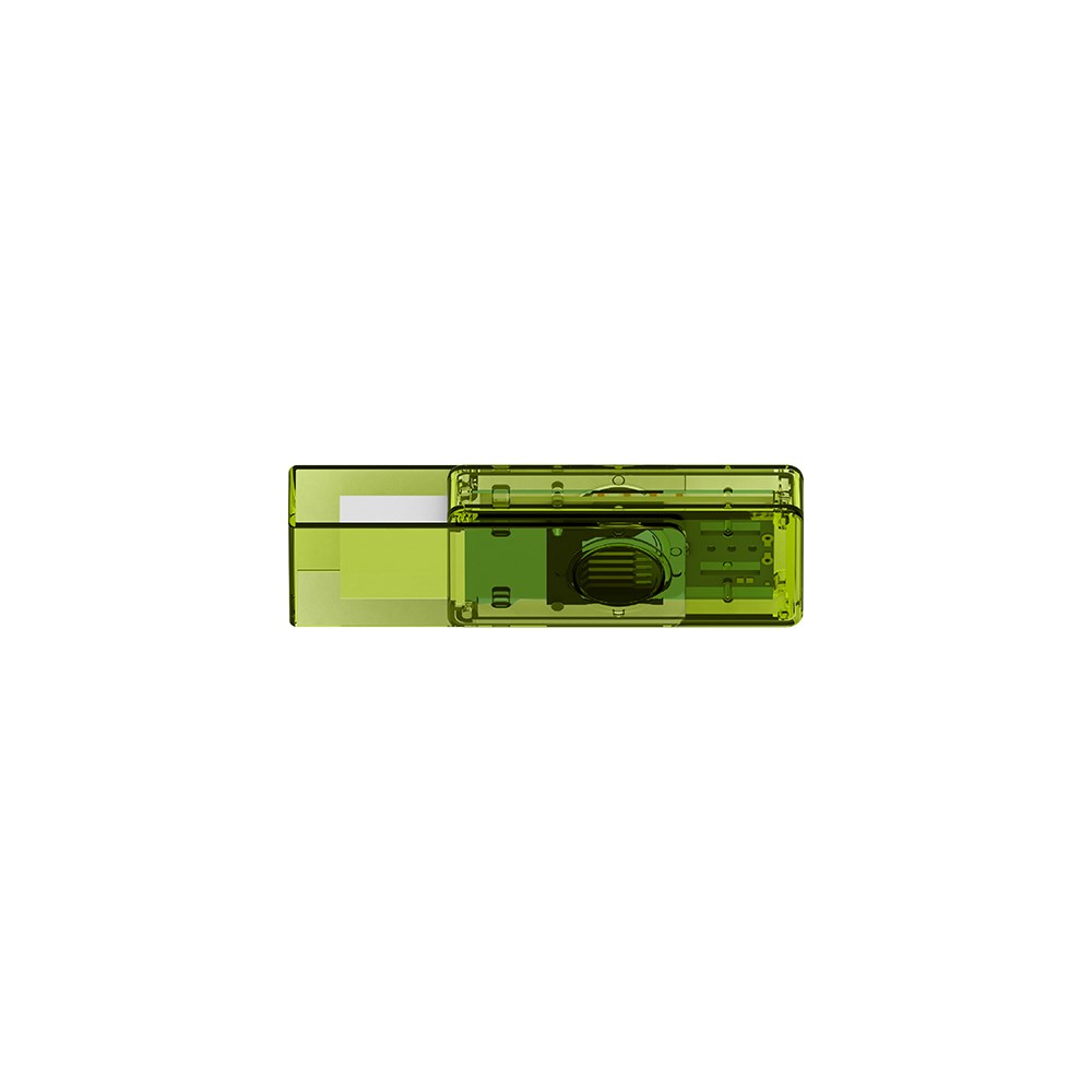 Klio-Eterna - Twista transparent USB 2.0 - USB-Speicher mit drehbarem Schutzbügelhellgrün transparent
