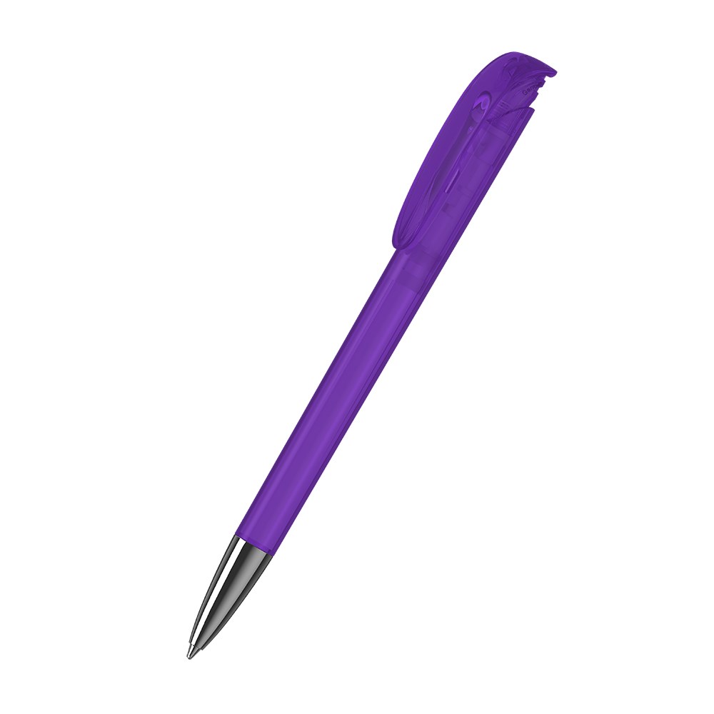 Klio-Eterna - Jona transparent Mn - Retractable ballpoint penpurple transparent