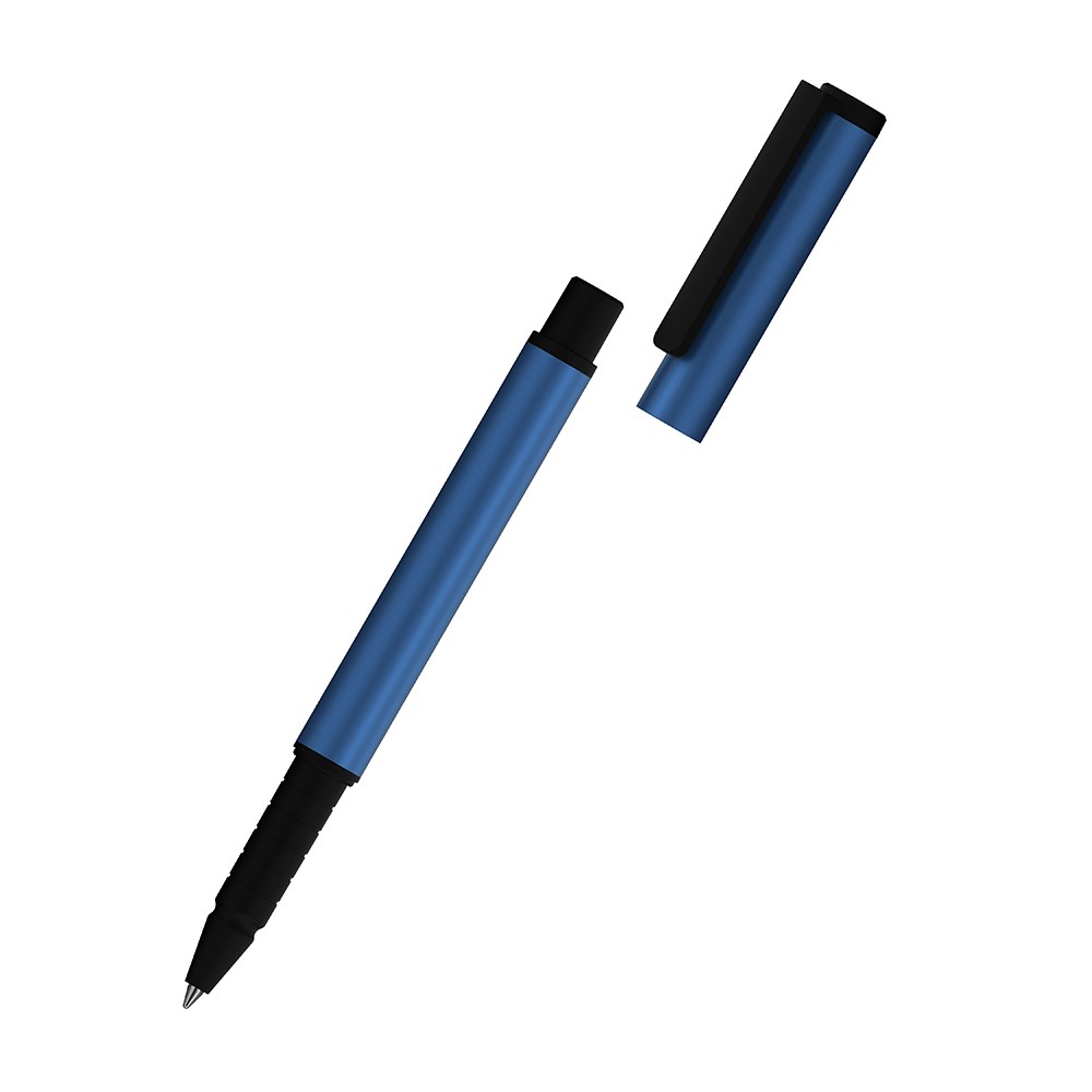 Klio-Eterna - Flute rollerball metal PP - Rollerball penmetallic medium blue