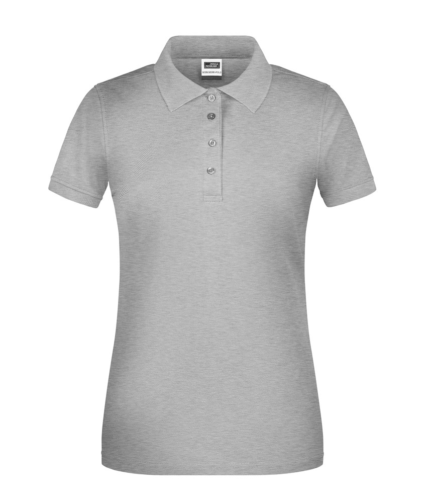 Ladies' ORGANIC Workwear Polo   OCS Blended - Grey-heather (ca. Pantone 442C)