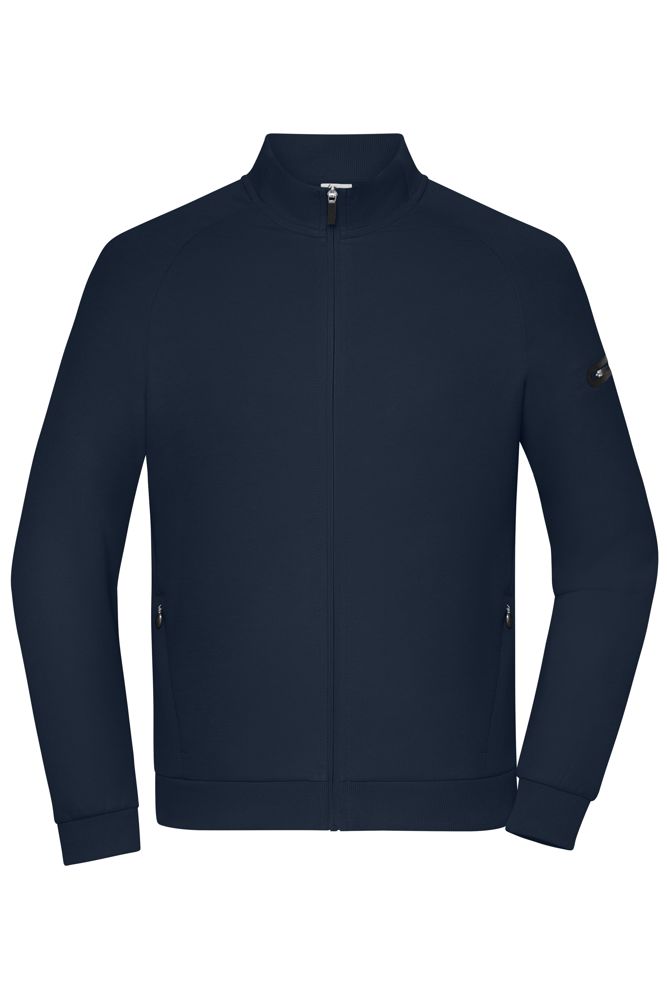 Men's Zip Jacket Interlock  OCS Blended & RCS - Navy (ca. Pantone 296C)