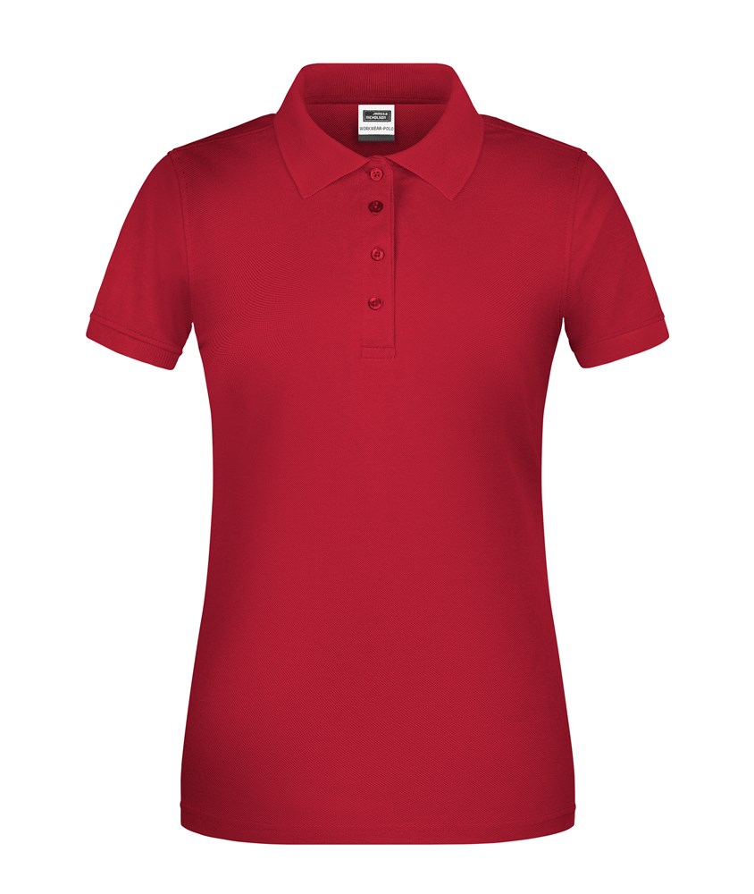 Ladies' ORGANIC Workwear Polo   OCS Blended - Red (ca. Pantone 200C)