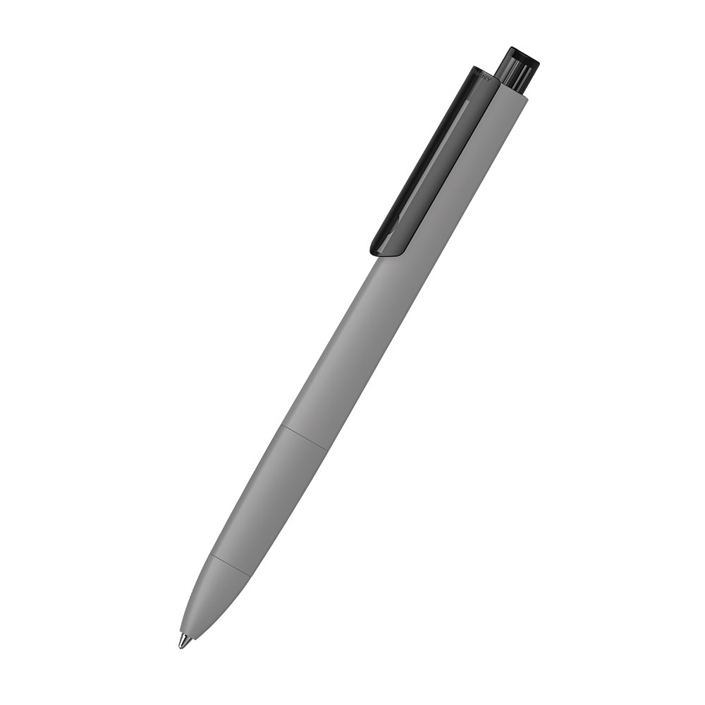 Klio-Eterna - Tecto softtouch/transparent - Retractable ballpoint pensofttouch grey