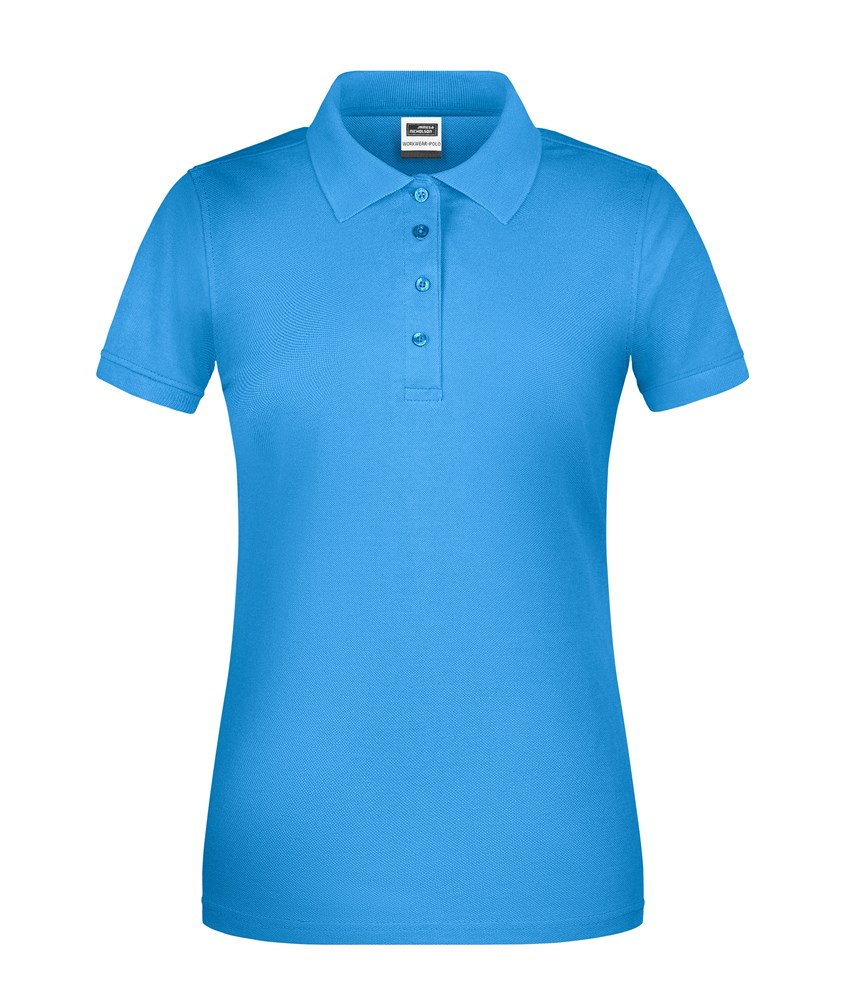 Ladies' ORGANIC Workwear Polo   OCS Blended - Aqua (ca. Pantone 279C)