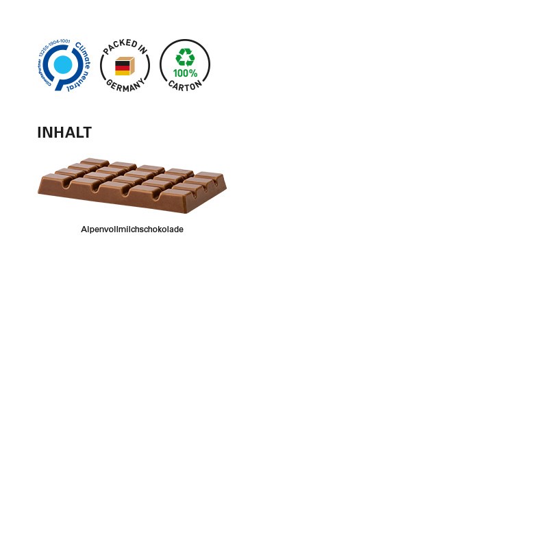Design Schokolade in Pergaminpapier