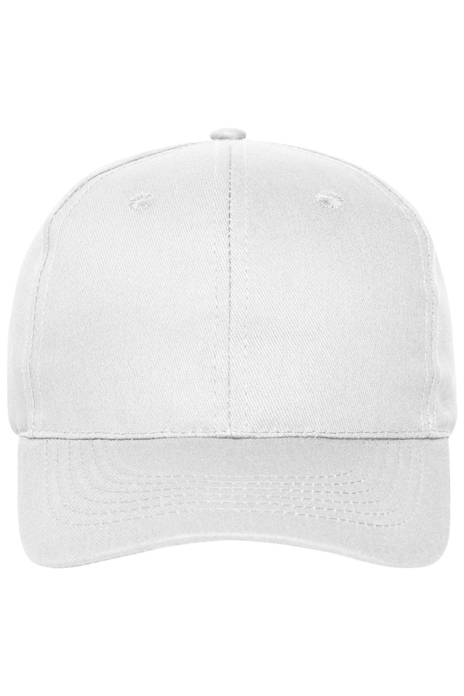 6 Panel Cap Organic Cotton - White (ca. Pantone white)