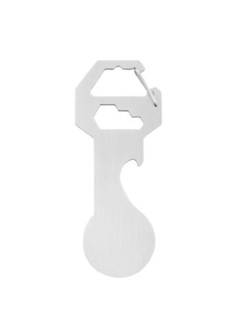 Metmaxx® Schlüsselanhänger "StyleTool&Open" silber