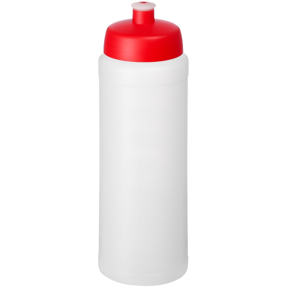 Baseline® Plus grip 750 ml Sportflasche mit Sportdeckel - transparent, rot