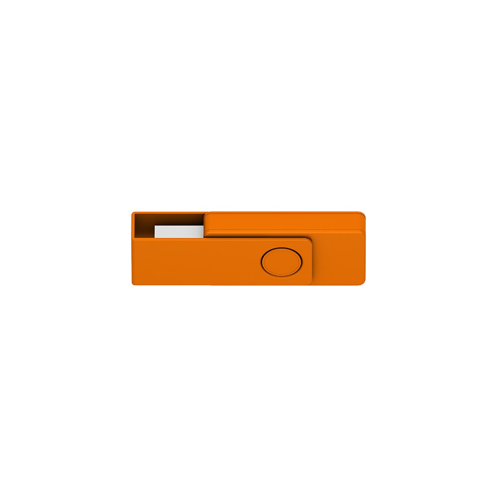 Klio-Eterna - Twista high gloss USB 3.0 - USB-Speicher mit drehbarem Schutzbügelhellorange