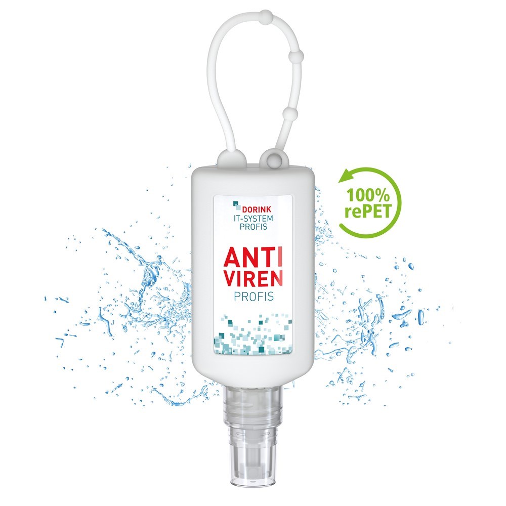 Hände-Desinfektionsspray (DIN EN 1500), 50 ml Bumper frost, Body Label (R-PET)