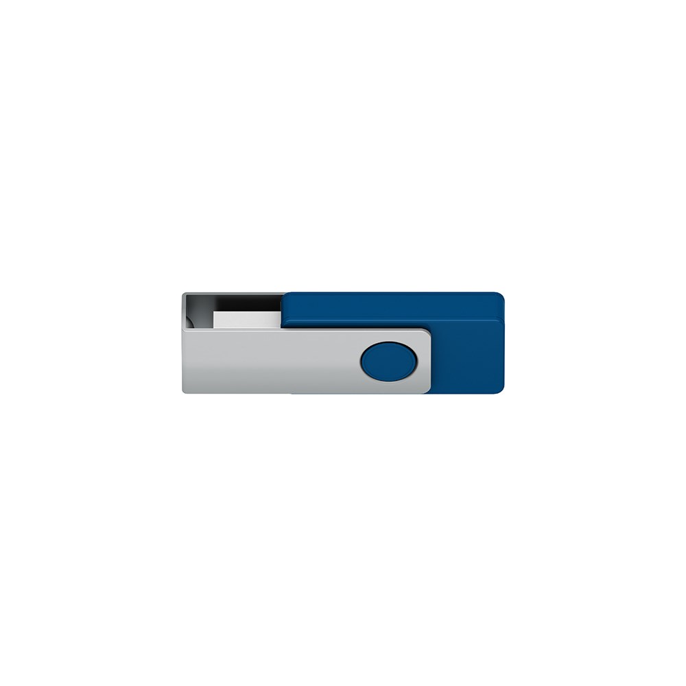 Klio-Eterna - Twista high gloss Mc USB 2.0 - USB-Speicher mit drehbarem Schutzbügelmittelblau