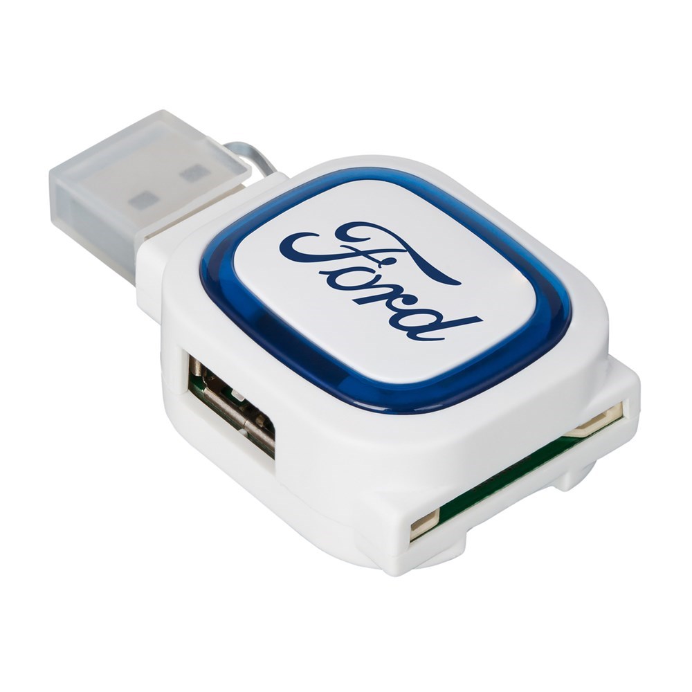 2-port USB hub and card reader COLLECTION 500