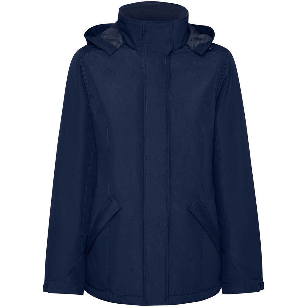 America wattierter Parka für Damen - marineblau