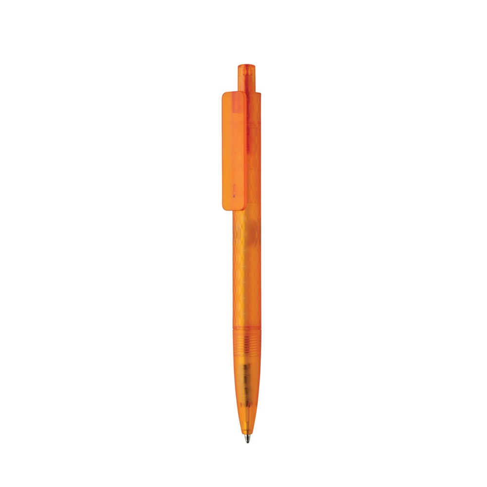 X3 Frosted-Pen aus GRS recyceltem PC - orange (± PMS 165)