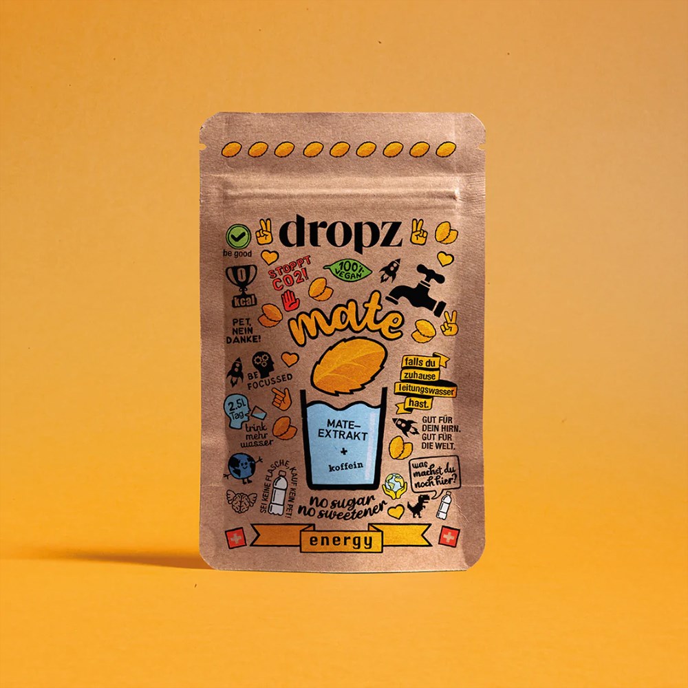 dropz Beutel "Energy" - Mate mit Koffein