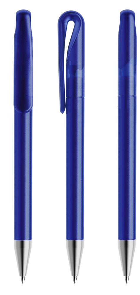 Prodir DS1TFS Gefrostet mit satinierter MetallspitzeKlassikblau gefrostet