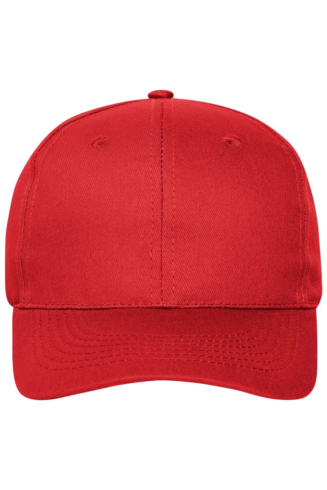 6 Panel Cap Organic Cotton - Red (ca. Pantone 200C)